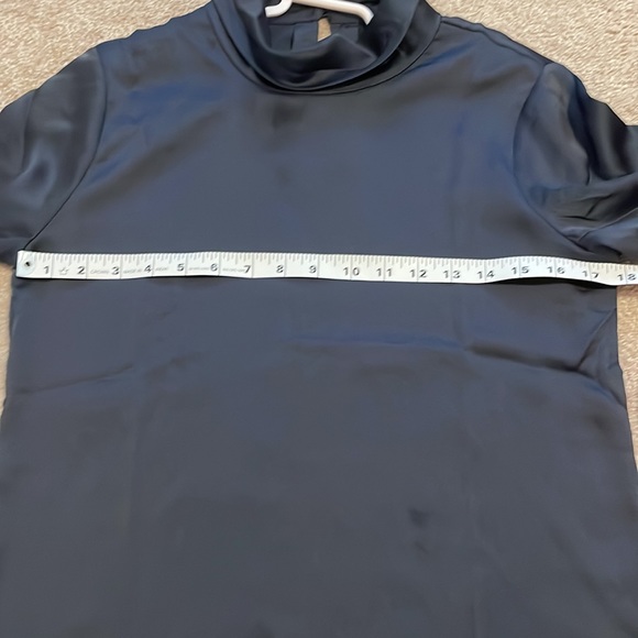 Black satin top NWOT - Picture 7 of 8